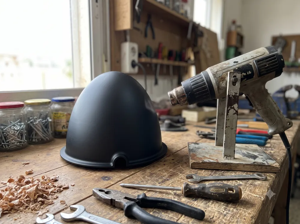 Heat gun test against an intact CX5 dome